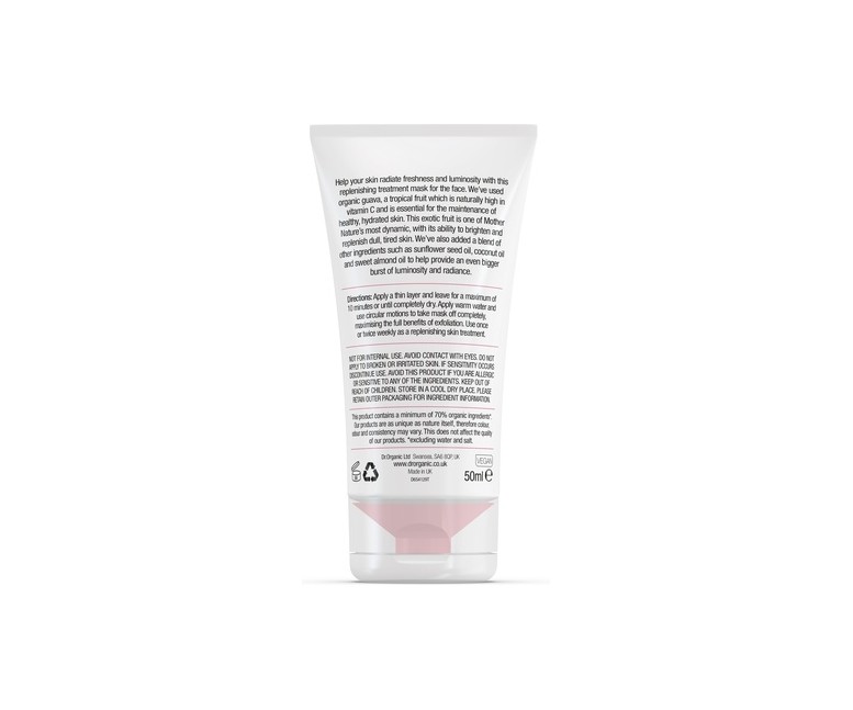 Mascarilla facial en gel - Iluminante con Guayaba 50 ml de gel (Guayaba) Dr. Organic