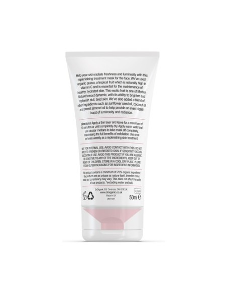 Mascarilla facial en gel - Iluminante con Guayaba 50 ml de gel (Guayaba) Dr. Organic