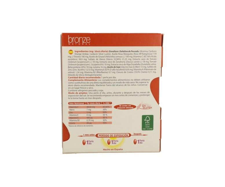 Bronze Natural 30 perlas Drasanvi