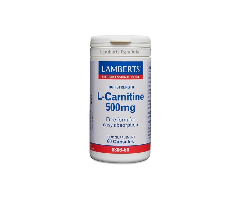 L-Carnitina 60 cápsulas de 500mg Lamberts