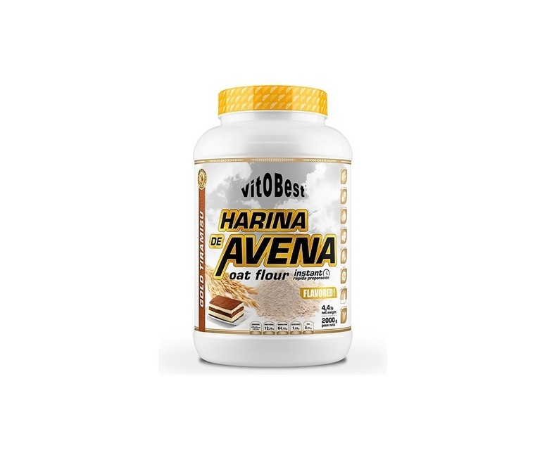 Harina de avena tiramisú 2 kg de polvo VIT.O.BEST
