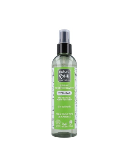 Spray desenredante vitalidad aloe-manzana 200 ml (Aloe vera - Manzana) NaturaBIO Cosmetics