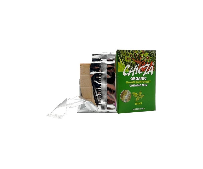 Chicle orgánico sabor menta Bio 12 unidades de 2.5g Chicza