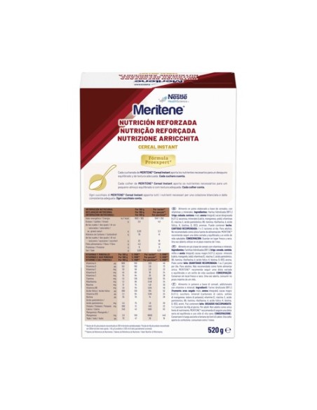 Meritene® Nutrición Reforzada Cereal Instant (cacao) 520 g (Cacao) MERITENE