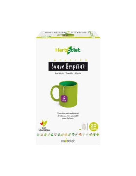 Herbodiet Infusiones Suave Respirar 20 bolsitas infusoras Nova Diet