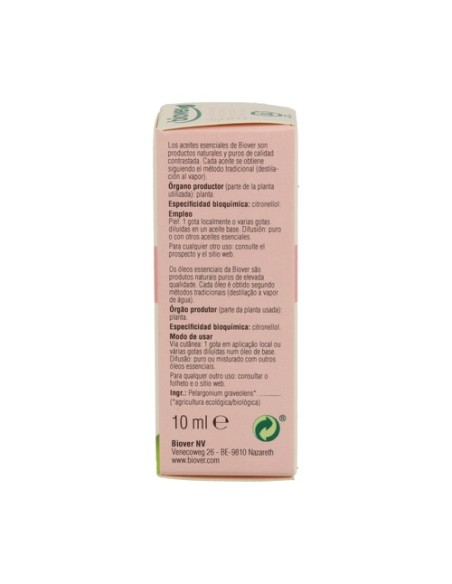 Geranio Aceite Esencial Bio 10 ml de aceite esencial Biover
