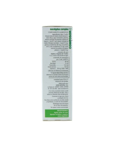 Composor 12 Eucalyptus Complex Fórmula XXI 50 ml Soria Natural