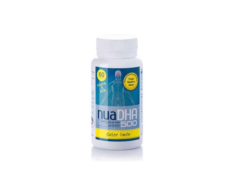 Nua DHA 500 Omega 3 60 perlas de 1141mg (Limón) Nua