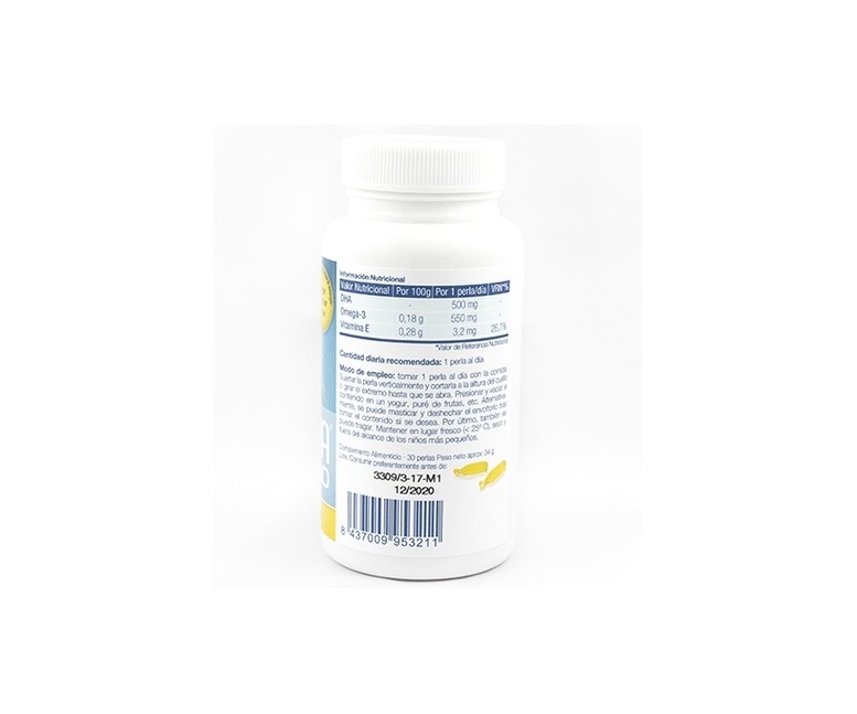 Nua DHA 500 Omega 3 60 perlas de 1141mg (Limón) Nua