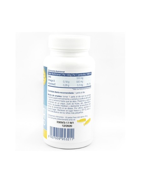 Nua DHA 500 Omega 3 60 perlas de 1141mg (Limón) Nua