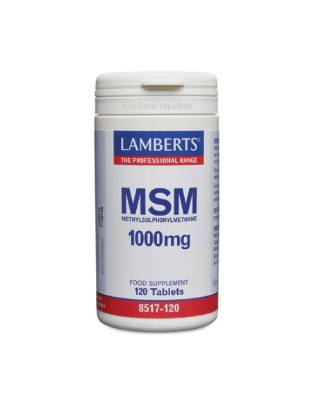MSM 120 tabletas de 1000mg Lamberts