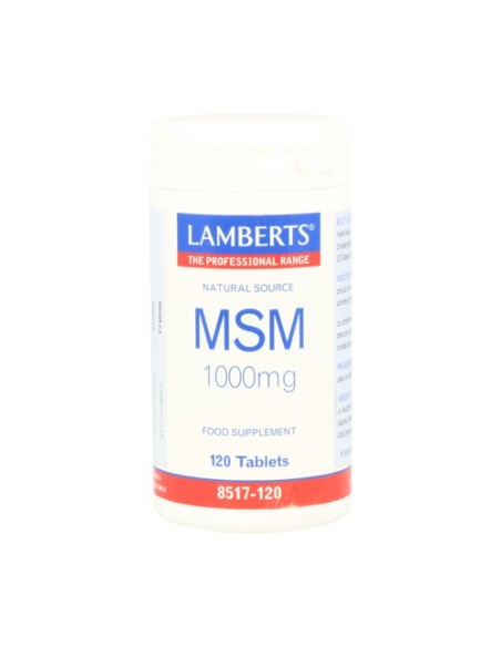 MSM 120 tabletas de 1000mg Lamberts
