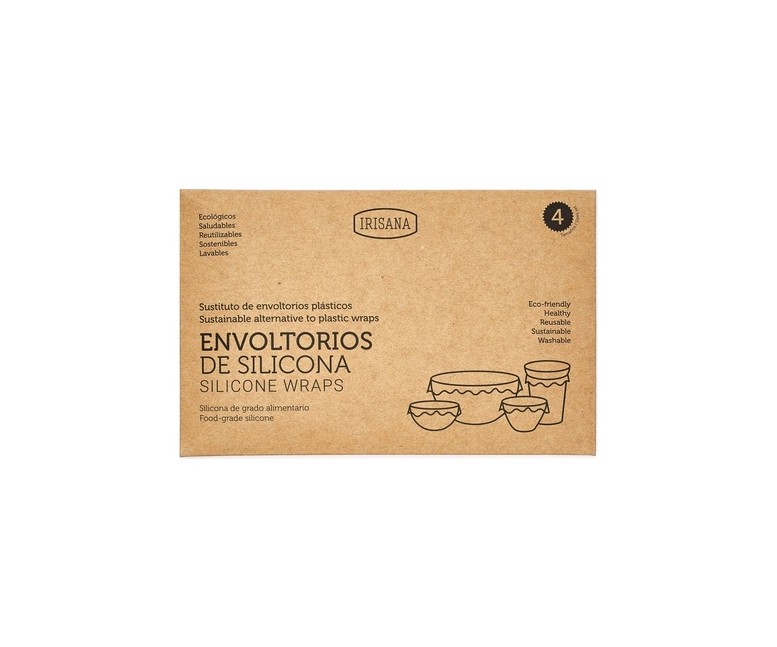 Envoltorios reutilizables de silicona 4 unidades Irisana