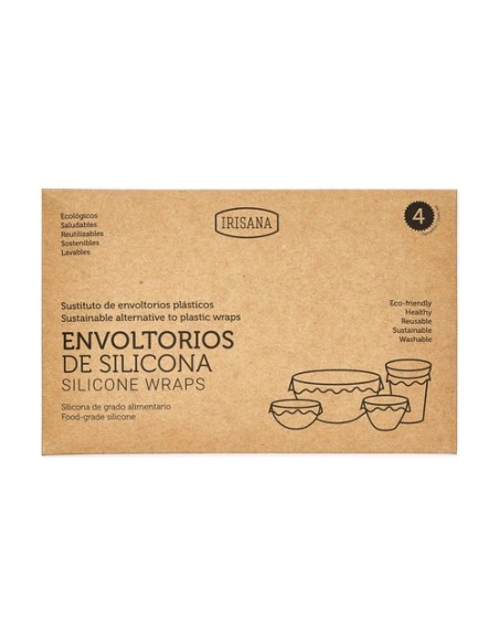 Envoltorios reutilizables de silicona 4 unidades Irisana