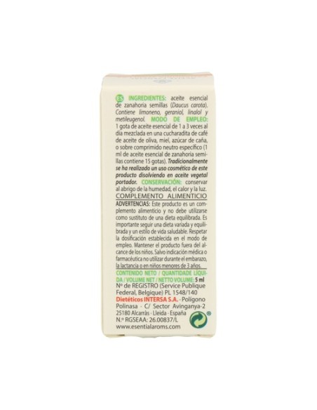 Aceite esencial de semillas de zanahoria 5 ml Esential Aroms
