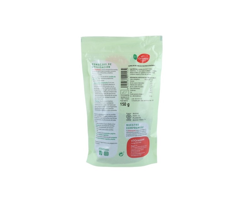Semillas de Chía Bio 150 g El Granero Integral