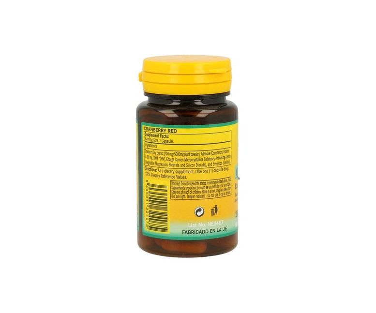 Arándano Rojo (Ext. seco 200 mg) 60 cápsulas de 5000mg Nature essential