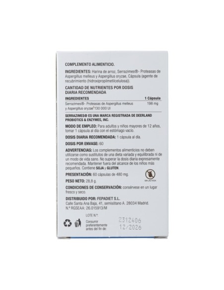 Fepa Peptasa 60 cápsulas de 480mg Fepa