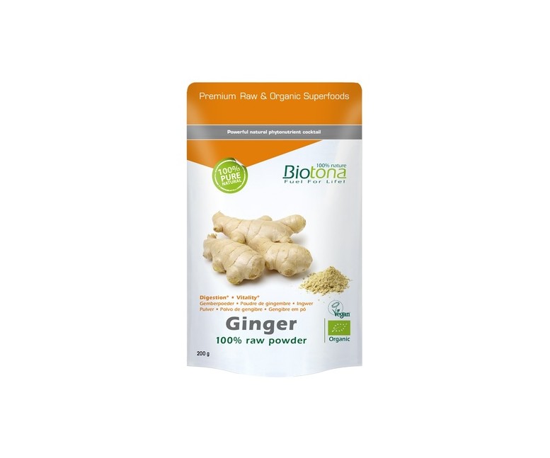 Jengibre en polvo 200 g de polvo Biotona