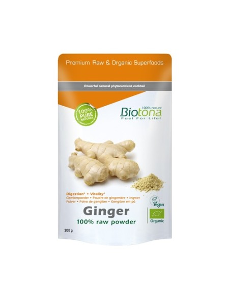 Jengibre en polvo 200 g de polvo Biotona