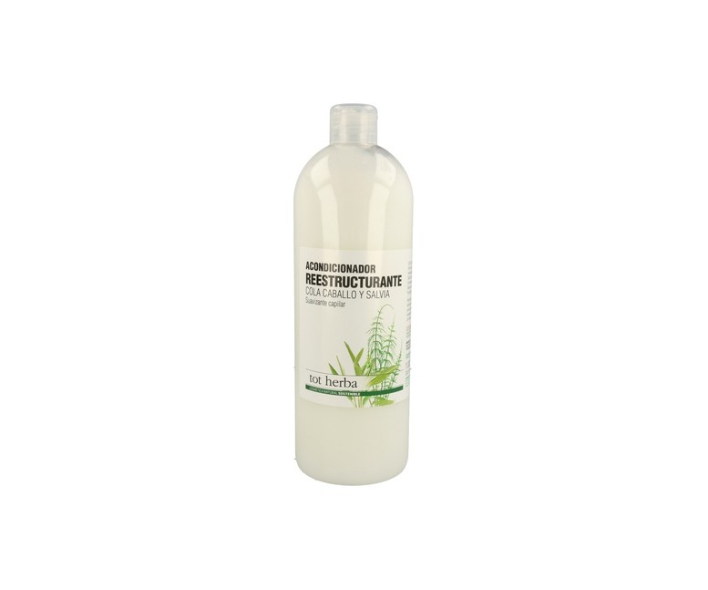 Acondicionador Capilar Cola Caballo-Salvia 1 L de crema Tot Herba-Authex