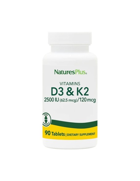 Vitamina D3 + K2 90 comprimidos Natures Plus