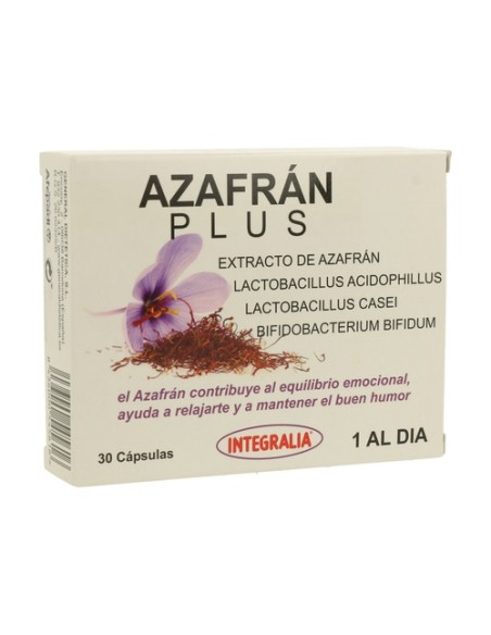 Azafrán Plus 30 cápsulas Integralia