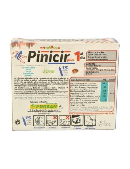 Pinicir Plus 15 viales Pinisan