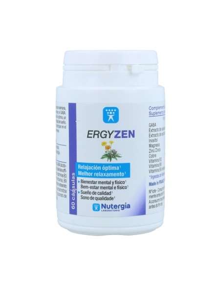 Ergyzen relajación y sueño 60 cápsulas Nutergia