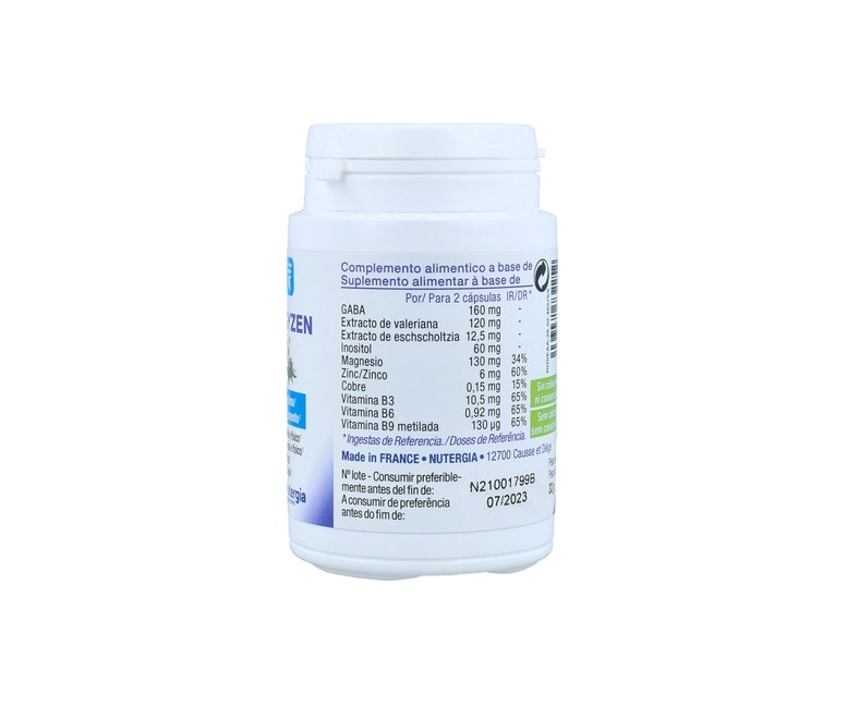 Ergyzen relajación y sueño 60 cápsulas Nutergia