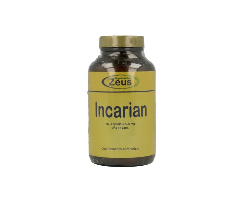 Incarian uña de gato 180 cápsulas de 300mg Zeus