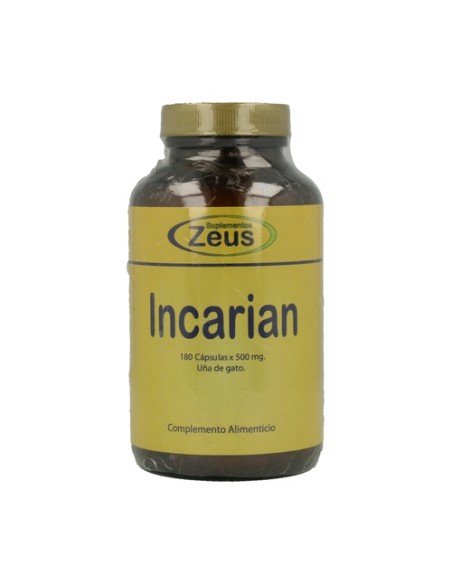 Incarian uña de gato 180 cápsulas de 300mg Zeus