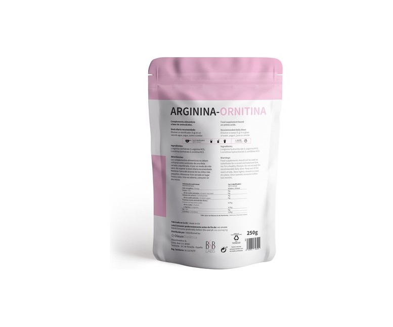 L-arginina/L-ornitina 250 g de polvo BSB Labs