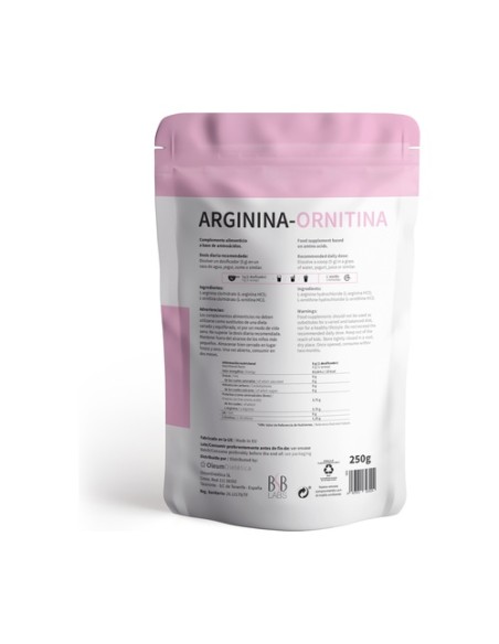 L-arginina/L-ornitina 250 g de polvo BSB Labs