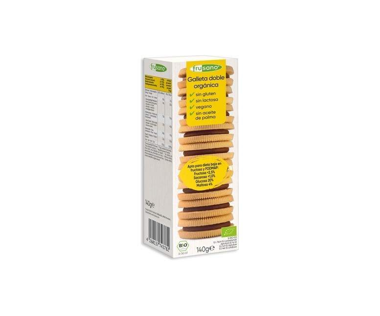 Galleta doble orgánica 140 g Frusano
