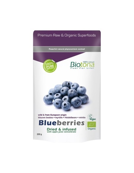 Blueberries Raw miritilos 200 g Biotona
