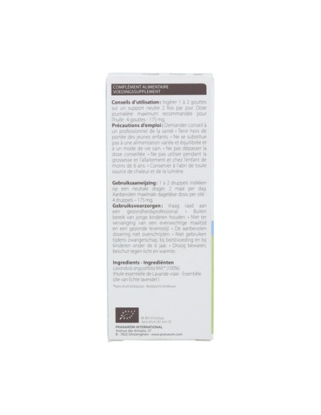Aceite Esencial Lavanda 30 ml Pranarom