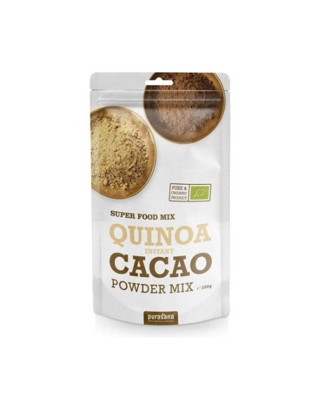 Quinoa, cacao y lúcuma en polvo 200 g de polvo (Cacao) Purasana