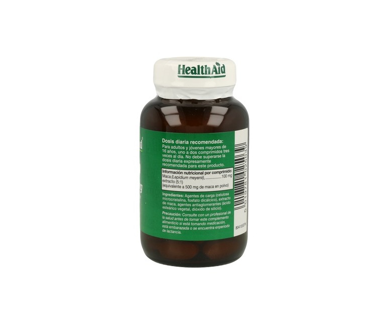 Maca 60 comprimidos de 500mg Health aid
