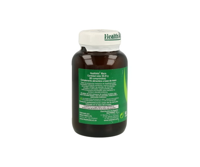 Maca 60 comprimidos de 500mg Health aid