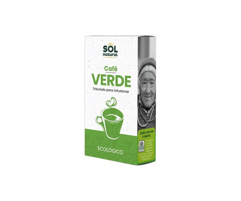 Café verde triturado para infusionar Bio 350 g (Café) Sol Natural