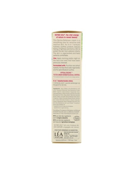 Crema 5 en 1 Dermo Defense Piel Sensible 50 ml So'Bio