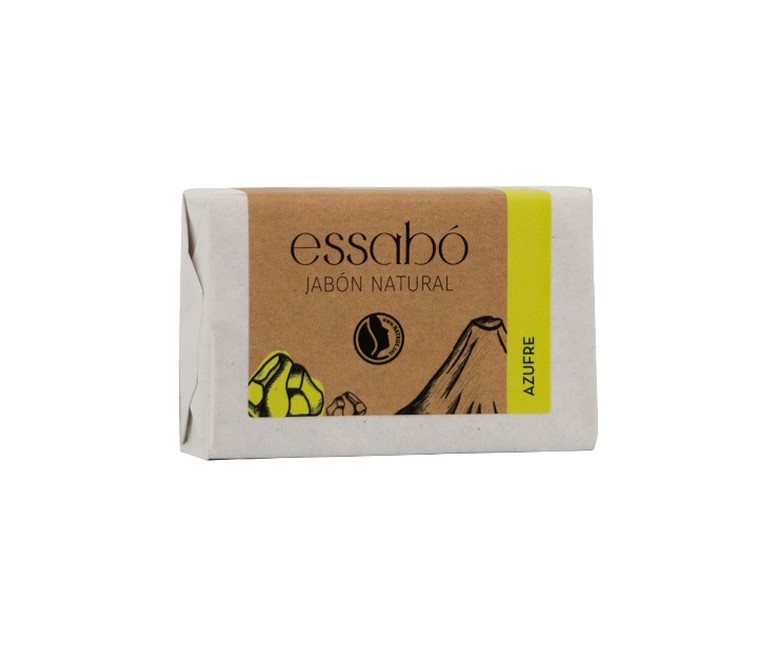 Jabón natural azufre 1 unidad de 100g Essabo