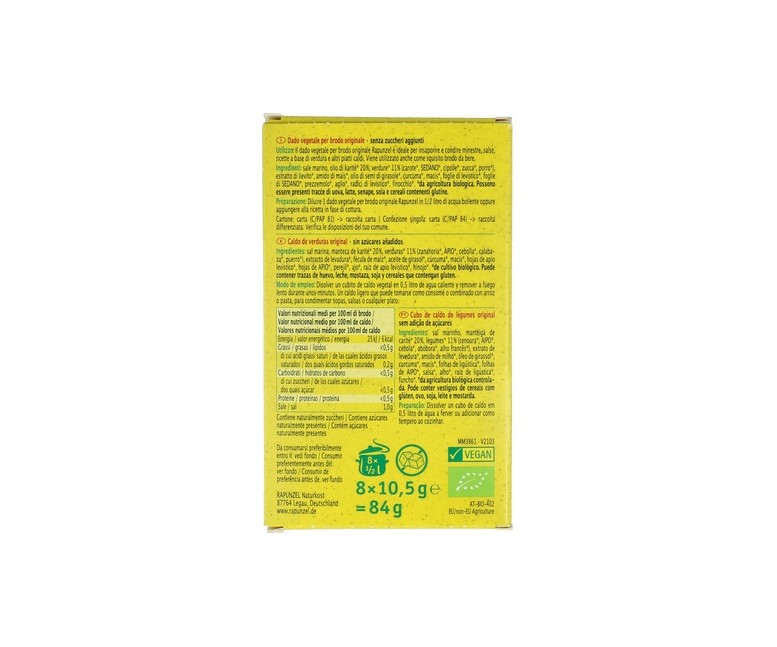 Caldo Vegetal 84 g Rapunzel