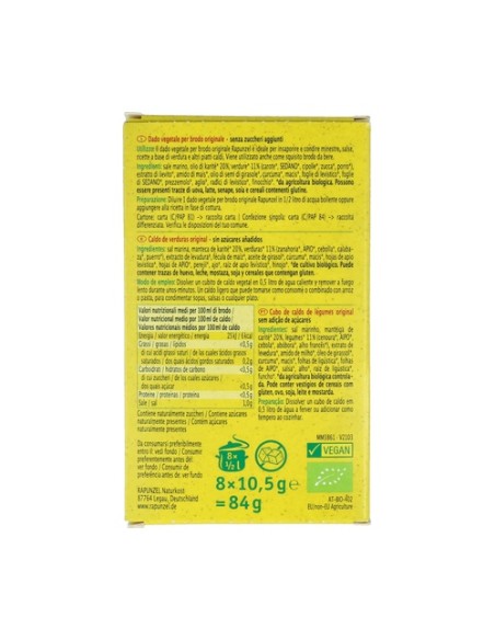 Caldo Vegetal 84 g Rapunzel