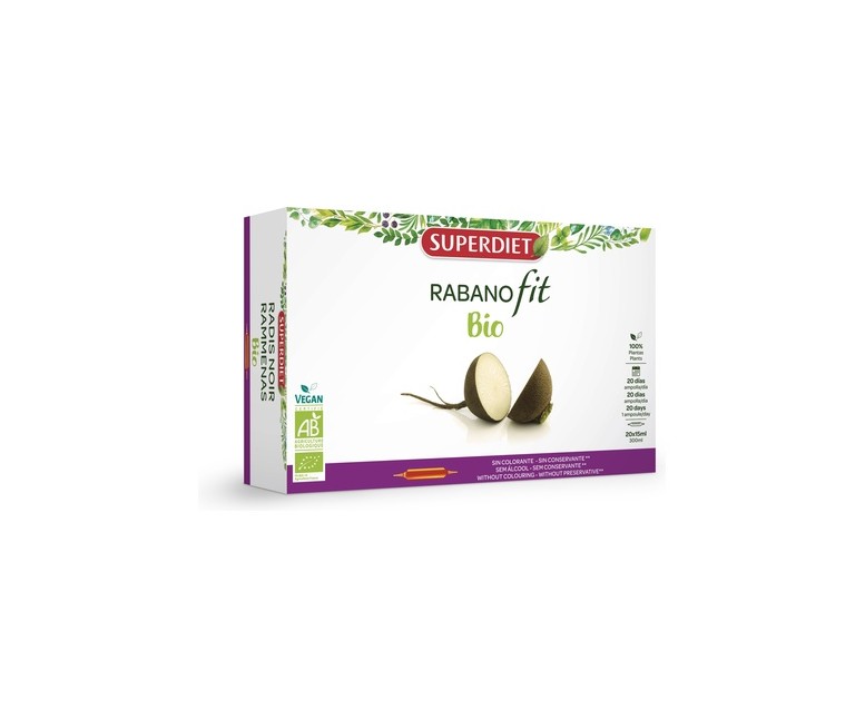 Rabanofit (Rábano Negro) Bio 20 ampollas de 15ml Superdiet