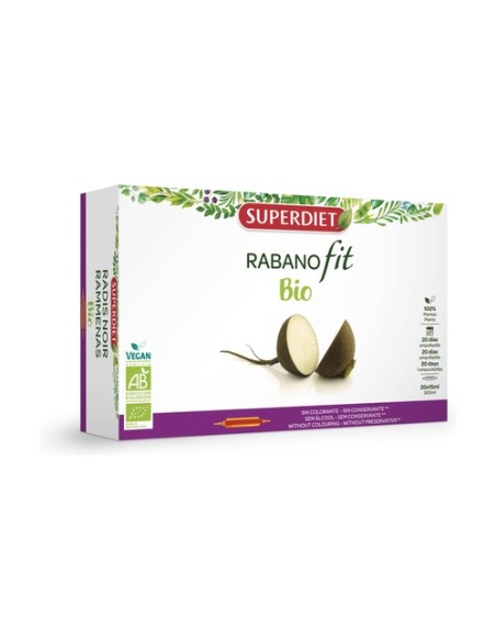 Rabanofit (Rábano Negro) Bio 20 ampollas de 15ml Superdiet