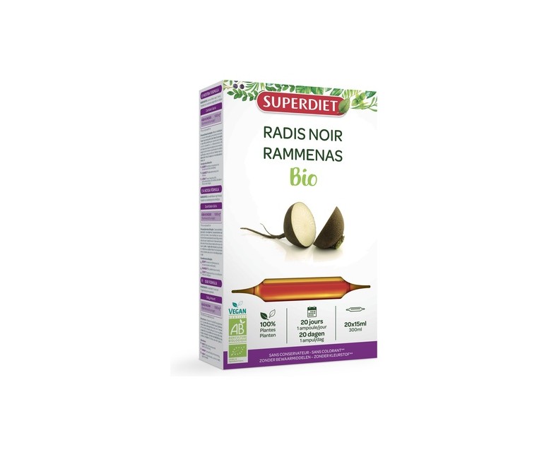 Rabanofit (Rábano Negro) Bio 20 ampollas de 15ml Superdiet