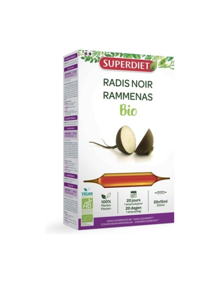 Rabanofit (Rábano Negro) Bio 20 ampollas de 15ml Superdiet