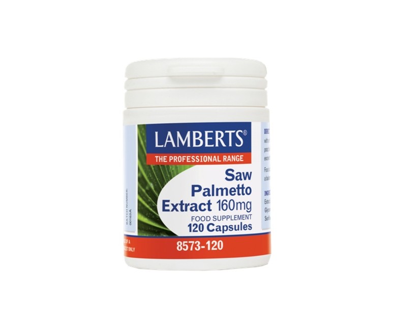 Extracto de Saw Palmetto 120 cápsulas de 160mg Lamberts